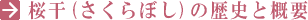 桜干(さくらぼし)の歴史と概要